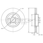 TOMEX Brakes Bremsscheibe